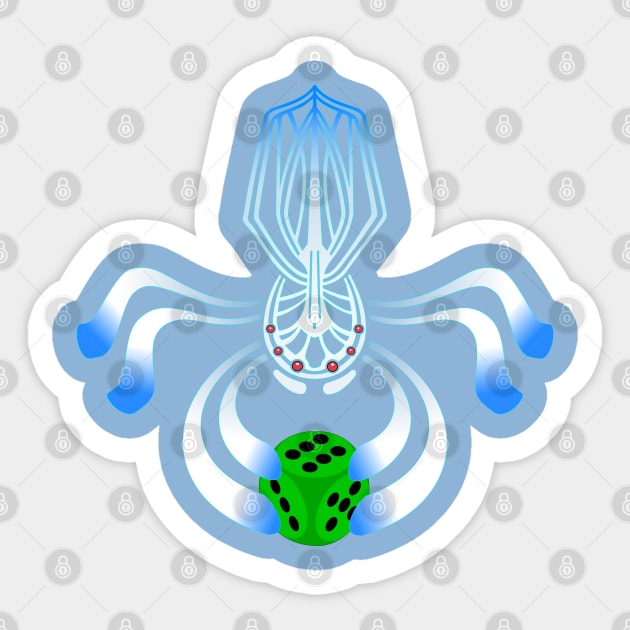 Paper spider Sticker by moonmorph